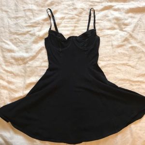 Black American Apparel skater dress